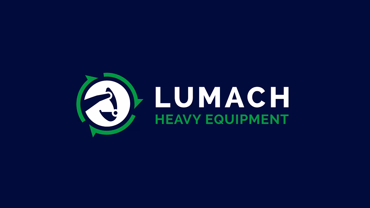 Logo van Lumach op donkerblauwe achtergrond