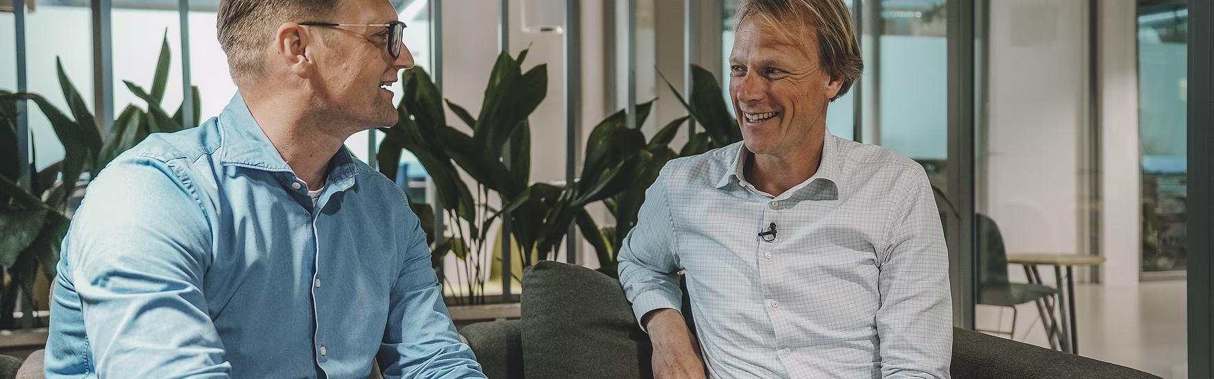 (links) Luc Kitslaar, digital consultant solvy;  (rechts) Tim Strengers, commercieel directeur Natec
